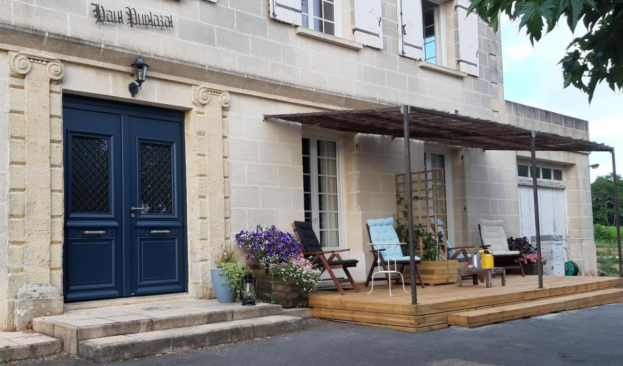 A L'Ombre De La Treille -Proche Saint-Emilion Bed & Breakfast Exterior foto